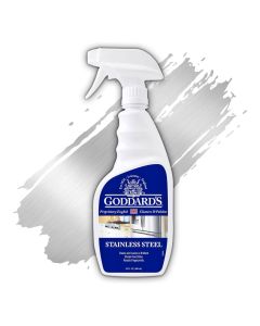 Goddard's Stainless Steel Cleaner Spray – Non-Abrasive Stainless Steel Kitchen Sink, Appliances & Dishwasher Cleaner to Remove Stains & Grease – Stainless Steel Household Cleaning Supplies 23 oz