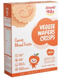 Simply Fils Veggie Wafers Crisps Carrot Mixed Fruits