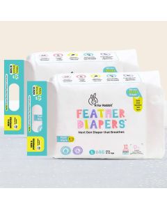 R for Rabbit Large L Size Premium Feather Diaper