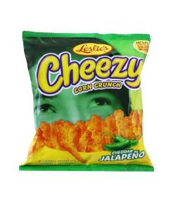 Leslies Cheezy Corn Crunch Cheddar Jalapeno Flavor- 70gms