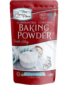 Mom's Place Gluten-Free Double Acting Baking Powder - Corn Free, Aluminum Free, Non-GMO, 8oz Resealable Bag
