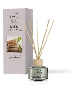 Reed Diffuser - Sandalwood / 50ml / Long-Lasting Woody Fragrance / Made in Poland
