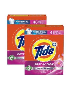 Tide Fast Action Downy Floral Breeze Washing Powder 2 x 2.5 kg