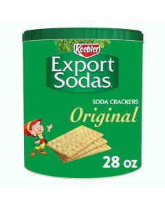 Keebler Export Sodas Soda Crackers Soup Crackers Lunch Snacks Original 28oz Can 1 Can