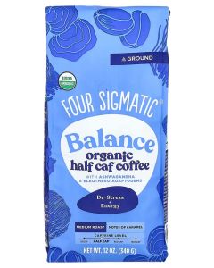 Balance Organic Half Caf Coffee, Medium Roast, 12 oz