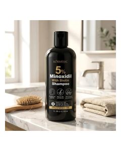 kormesic 5% Minoxidil Shampoo For Hair Fall Control, Scalp Care And Hair Density Improvement Specially formulated to help minimize hair loss while promoting stronger roots and healthier strands. The nutrient-rich blend supports scalp balance, enhances hyd