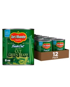 DEL MONTE BLUE LAKE Cut Green Beans Canned Vegetables 12 Pack 8 oz Can