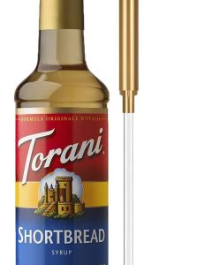 Torani Shortbread Flavored Coffee Syrup with Pump - 25.4 Fl Oz