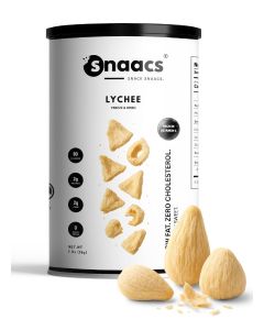 SNAACS Freeze-Dried Lychee / No Added Sugar / Fragrant Sweet & Crunchy Fruit Snack (3 oz / 85 g)