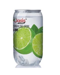Oasis Sparkling Drink, Lime, 350ml, Pack of 24