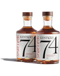 Kentucky 74 Non-Alcoholic Bourbon Whiskey - Award-Winning Spirit for Cocktails, 700ml (2-Pack)