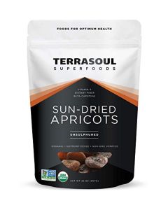 Terrasoul Superfoods Organic Apricots 2 Lbs Unsulphured NoAdded Sugar Sweet and Tangy Delights for Snacking Baking and Vibrant Trail Mixes