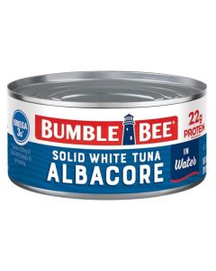 Bumble Bee Solid White Albacore Tuna in Water 12 oz Can Wild Caught Tuna 22g Protein per Serving High in Omega3s NonGMO Project Verified Gluten Free Kosher