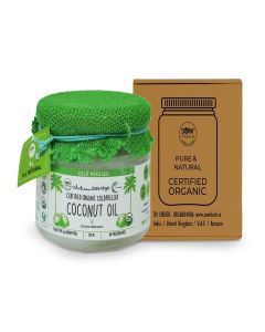 Organic Cold Pressed Coconut Oil for Hair, Skin Care & Cooking (250ml)