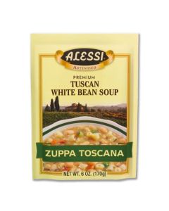 Alessi Autentico Premium Soups Traditional Flavors 6oz Tuscan White Bean Pack of 6