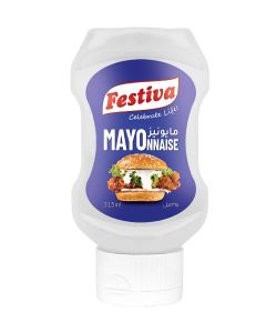 Mayonnaise 315ml Squeezy Bottle - Creamy Mayo Sandwich Spread for Burgers, Sandwiches, Wraps and Snacks - Dip and Dressing