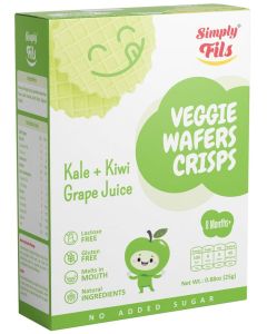 Simply Fils Veggie Wafers Crisps Kale+Kiwi Grape Juice