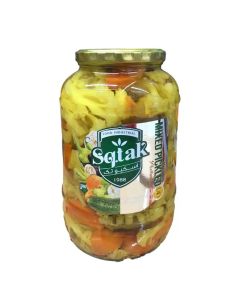 Sq Tak Mixed Vegetables Pasteurized Pickle With Pepper Salt And Water- 1500ml