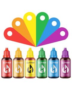 Food Coloring Liquid 6 Colors x 20 ml WaterBased Concentrated Food Dye for Slime Baking Icing Cake Decorating Easter Eggs