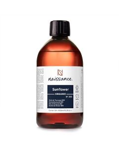 Naissance Organic Sunflower Oil 450ml Certified Organic and Vegan Hydrating and Moisturising Oil for Skin