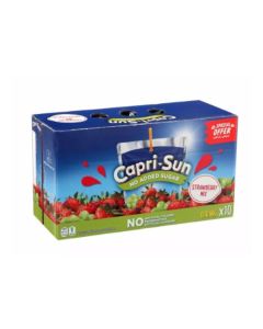Strawberry Flavored Drinking Juice In Pouch- 10 Pouch X200ml