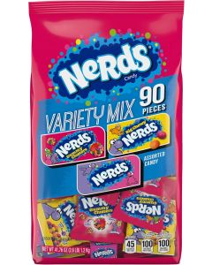 Nerds Variety Mix - Assorted Individually Wrapped Candy, 41.76 Ounce (90 Count)