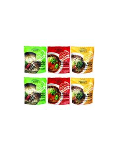 Gluten Free Meister Japanese Ramen Tonkotsu Shoyu Miso Variety 6pk VeganVegetarian