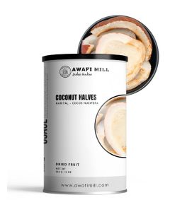 AWAFI MILL Dried Coconut Halves 250g - Copra - Khopra