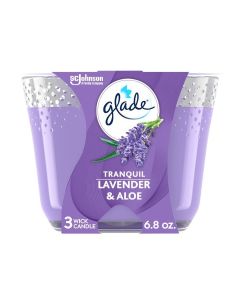 3 Wick Candle Long-Lasting Essential Oil Infused Tranquil Lavender And Aloe Scent