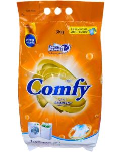 Feah Comfy Detergent Powder 3Kg - High-Performance Deep Cleaning Formula, Brightens Fabrics, Long-Lasting Freshness, Efficient Stain Removal, Gentle on Clothes, Ideal for Daily Laundry Care