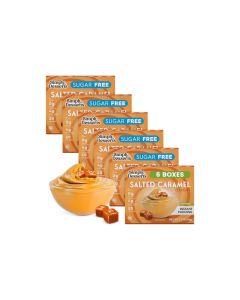 Simply Desserts Salted Caramel Instant Pudding SugarFree 6Pack Healthy Dessert Keto Snacks Vegan DiabeticFriendly Kosher 17 Oz Ea