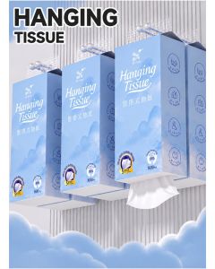 1 Pack 5-Ply Extra Thick Hanging Facial Tissues 1600 Sheets In Total Virgin Wood Pulp Highly Absorbent Tear-Resistant Embossed Soft, White