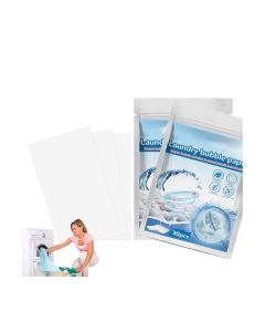 Travel Laundry Detergent Sheets, 2 Packs, 60 Eco-Friendly Biodegradable Sheets, Zero Waste, Cruelty-Free, Ideal for Sensitive Skin