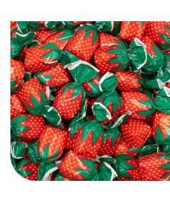 Arcor Strawberry Bon Bons 2 Pound Bulk Pack Filled Hard Candy Individually Wrapped Soft Center Retro Candy Classic Old School Candy for Office and Events