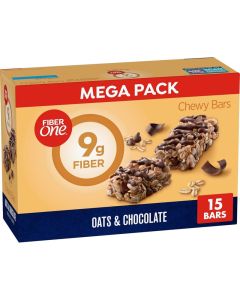 Fiber One Chewy Bars, Oats and Chocolate, Mega Pack, 15 Count, 21.2 oz