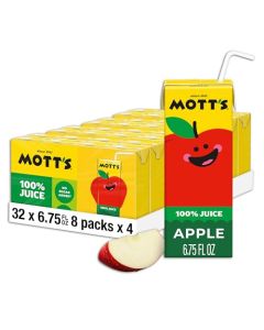 Motts 100 Original Apple Juice 675 Fl Oz Boxes 32 Count 4 Packs Of 8 2 Servings Of Fruit 100 Fruit Juice Glutenfree Caffeinefree Kosher Contains No Artificial Colors Or Sweeteners