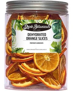 Dehydrated Dried Orange Slices - 100% Natural Cocktail Garnish in PET Jar - 5.29 oz (150 Grams)