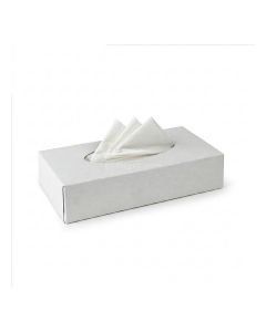 High-Quality Tissue Paper Box / Soft Facial Tissue / Everyday White Tissue for Home Office & Hospitality / 100 Sheets / Pack of 5