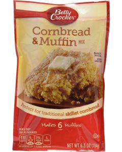 Betty Crocker Cornbread & Muffin Mix - 6.5 oz Pouches (Pack of 6)