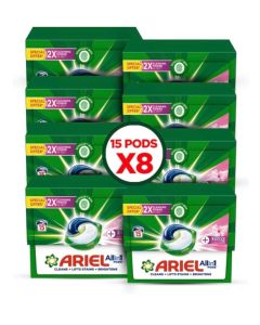 Ariel Pods Capsules with touch of Downy 15CT Mega Box 120 Pcs