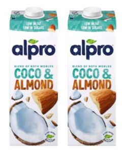 Alpro Coconut Almond Drink, 100% Plant-Based, Lactose & Dairy Free 1L Pack of 2