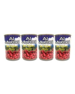 Al Murooj Red Kidney Beans Easy Open Can, 4x400g