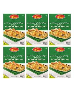 Shan Special Bombay Biriyani Recipe & Seasoning Mix 60g (Pack of 6)