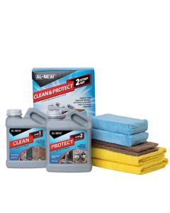 ALNEW 2 Step Clean Protect Kit Clean Restore Protect Your Outdoor Patio Furniture Garage Doors Exterior Lights Window Frames and More 16 Ounce Kit