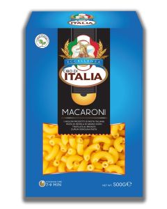Pasta Macaroni Rigate 500g / Made with 100% High Grade Durum Wheat Semolina / Vegetarian