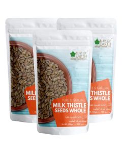 Milk Thistle Seeds Organic 3x100g Superfood for Natural Liver Detox and Support and Immune Health Ideal for Smoothies Teas and Recipes