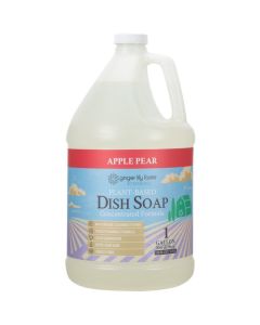 Ginger Lily Farms Botanicals PlantBased Liquid Dish Soap Concentrated Formula with Max Grease Cleaning Power CrueltyFree Apple Pear Scent 1 Gallon Refill 128 Fl Oz