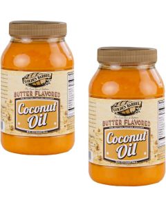 Golden Barrel Butter Flavored Coconut Oil 2 Pack