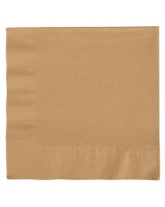 Creative Converting 663276B Touch of Color 2Ply Paper Lunch Napkins 50 Count Glittering Gold 65x65