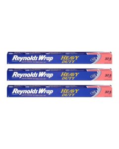 Reynolds Wrap Heavy Duty Aluminum Foil Rolls Extra Wide 375 sq ft Pack of 3